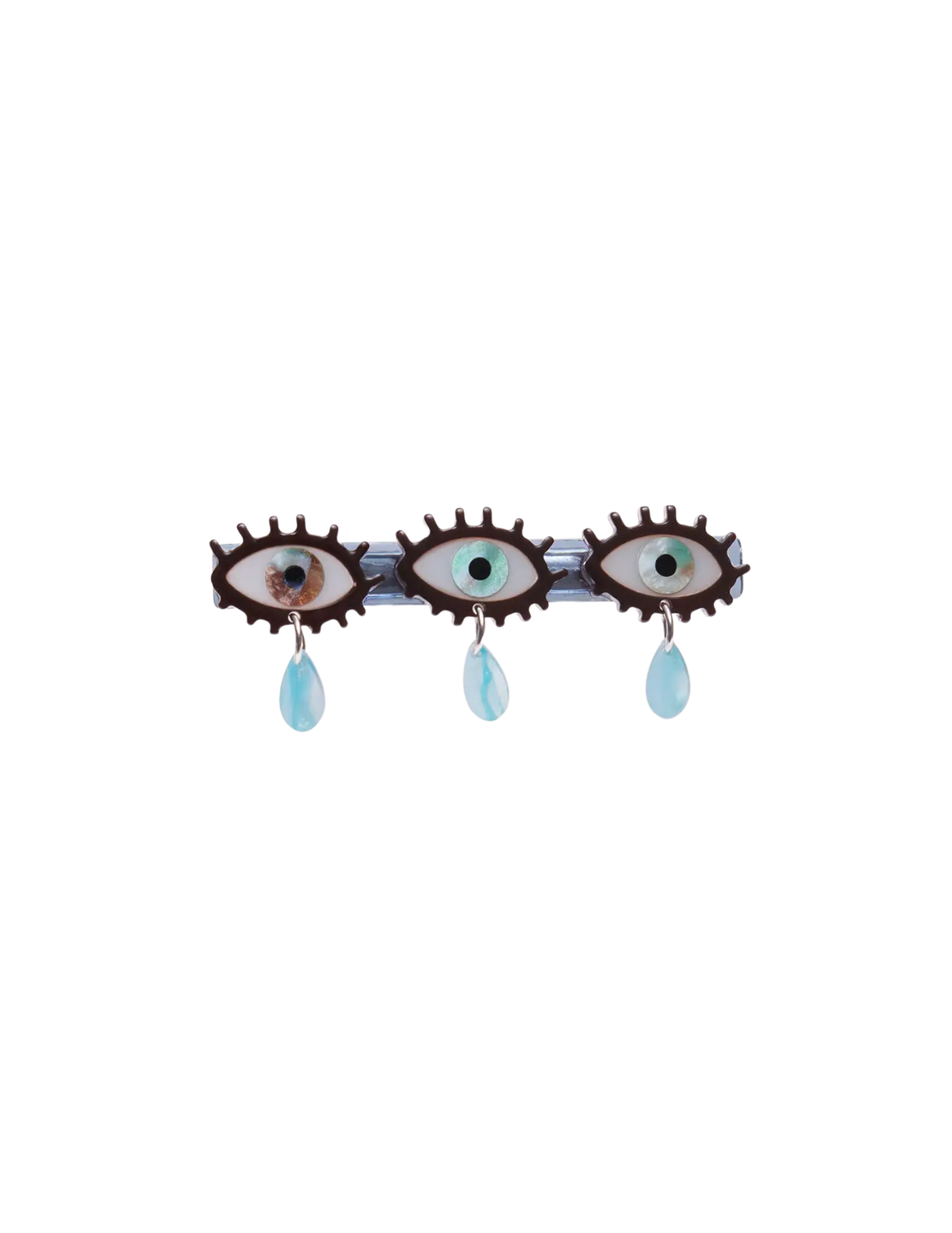 Evil Eye Alligator Hair Clip