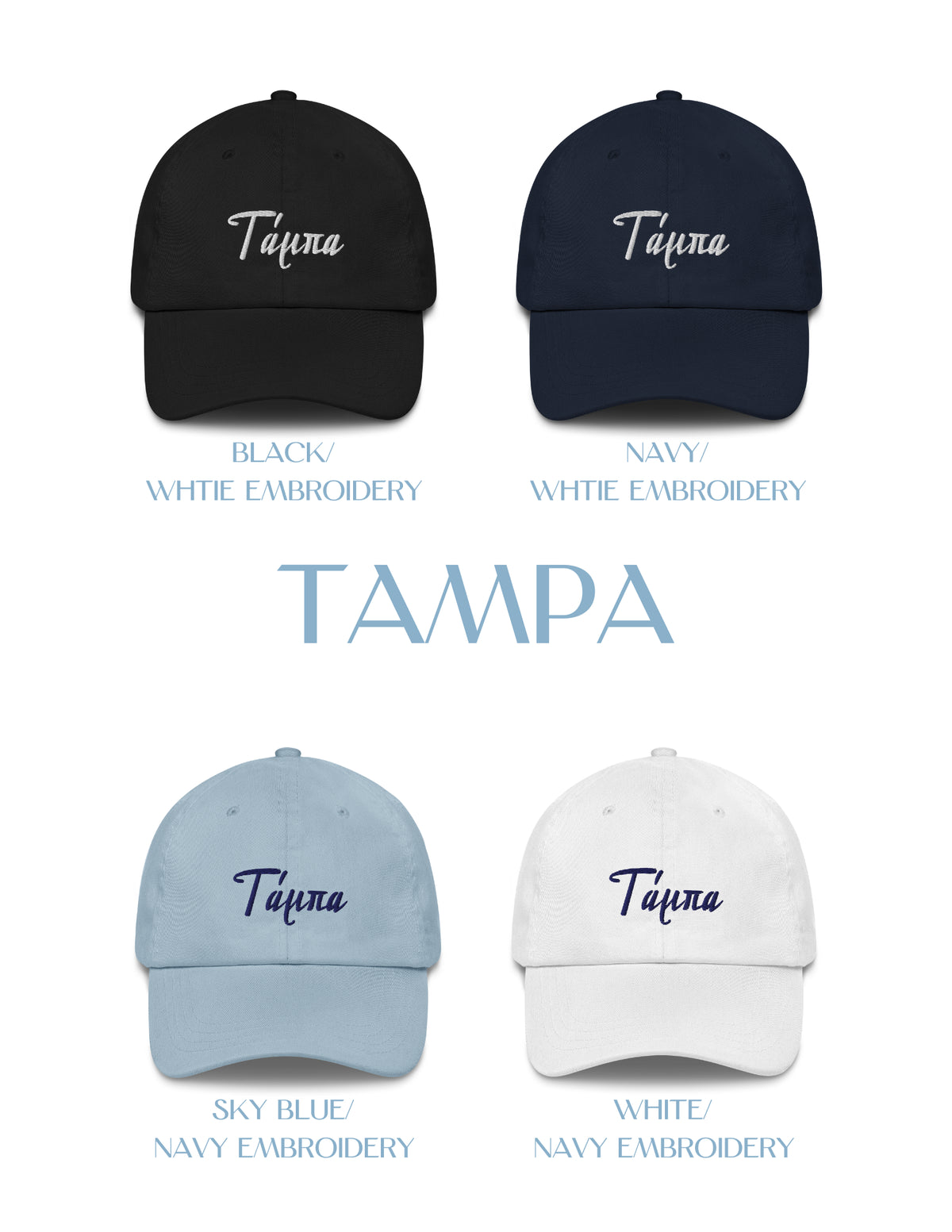 US Cities Embroidered Hat