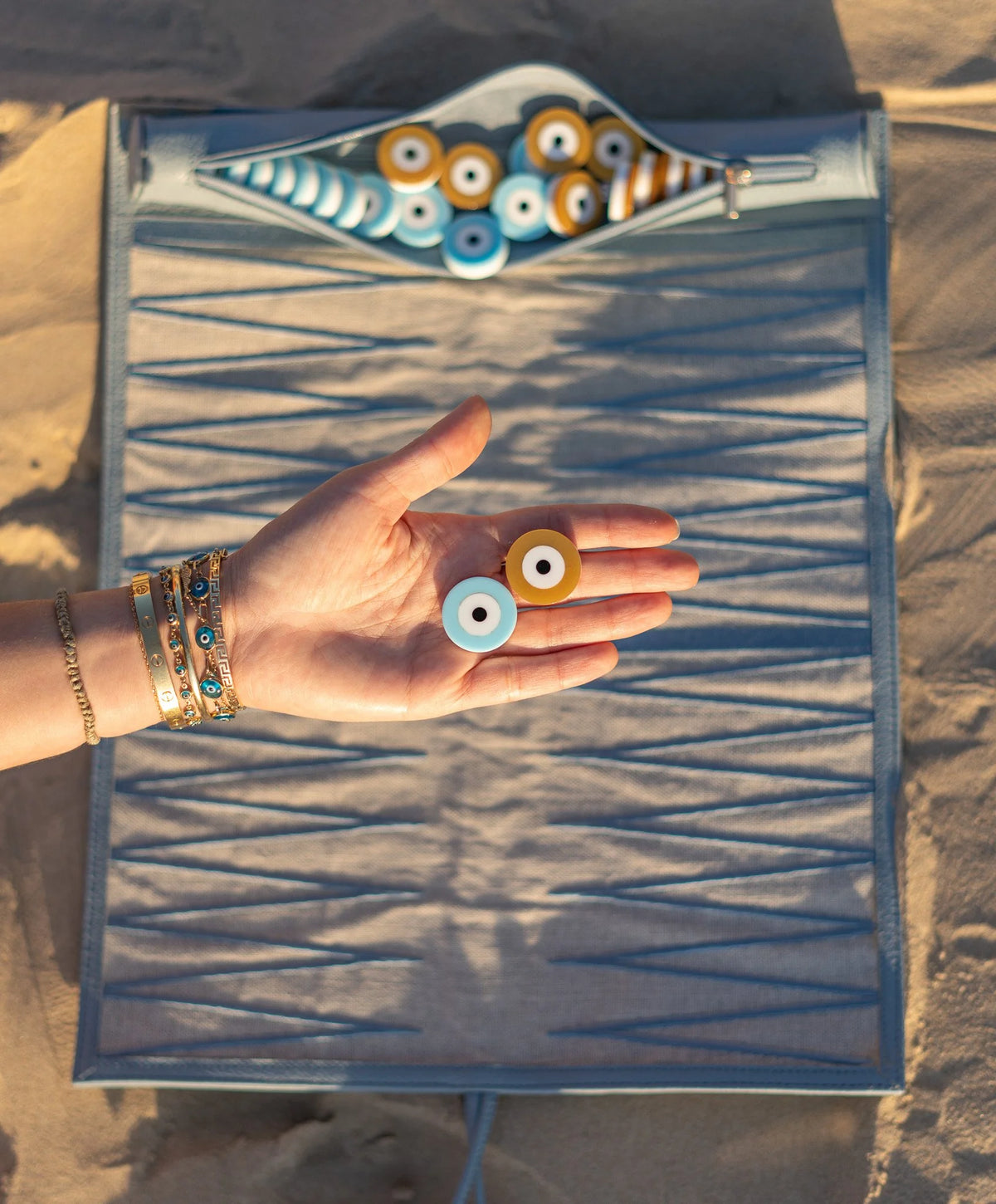 Hellenic Aesthetic Travel Backgammon Board