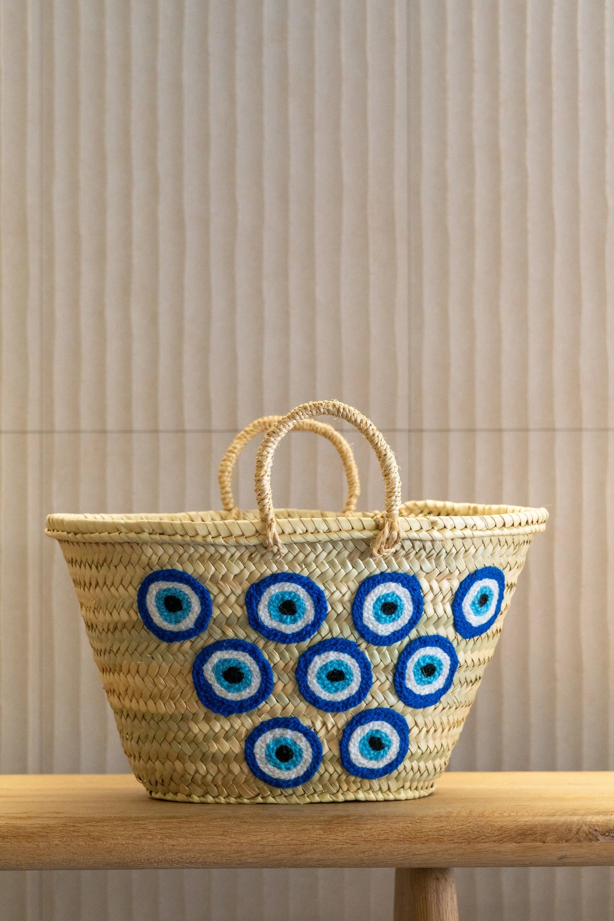 Evil Eye Basket Bag