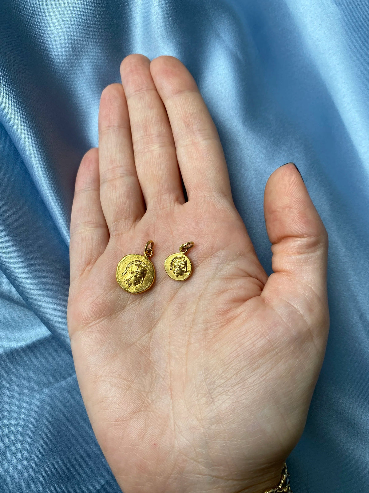 Athena Coin Charm