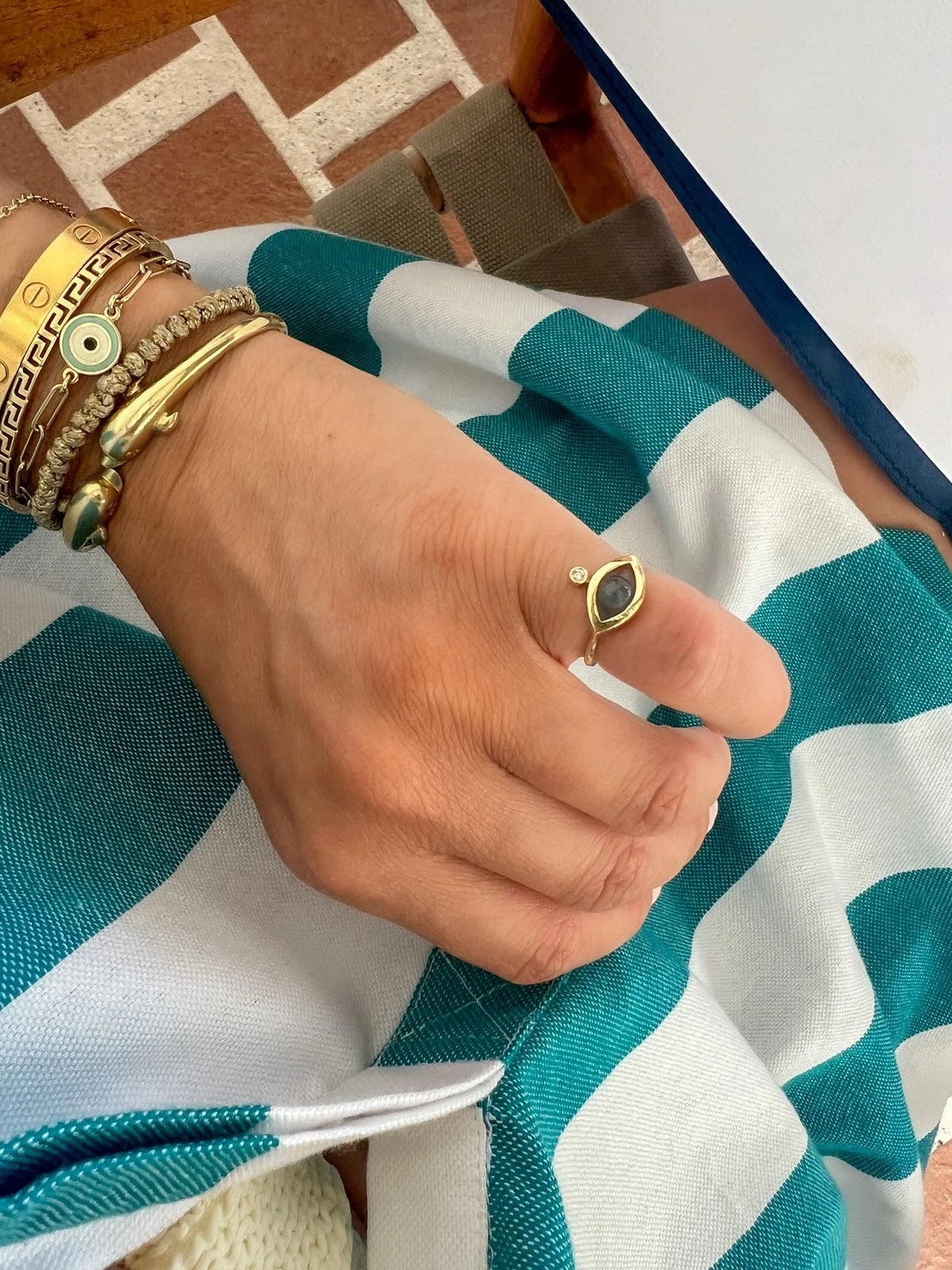 Naiad Evil Eye Ring