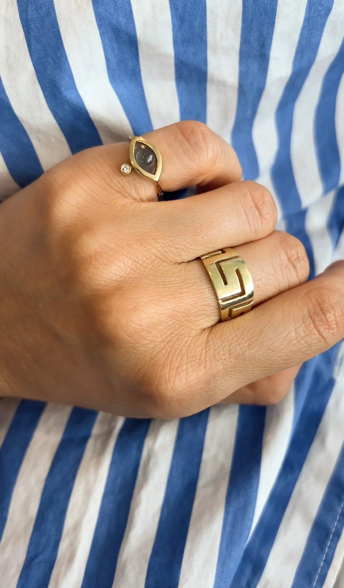 Naiad Evil Eye Ring
