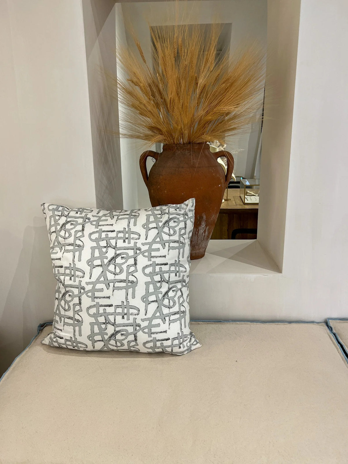 Grammata Pillow Gray