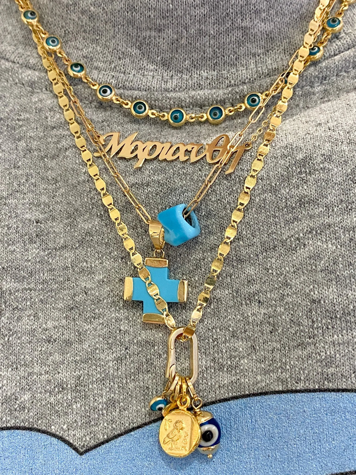 Athena Coin Charm