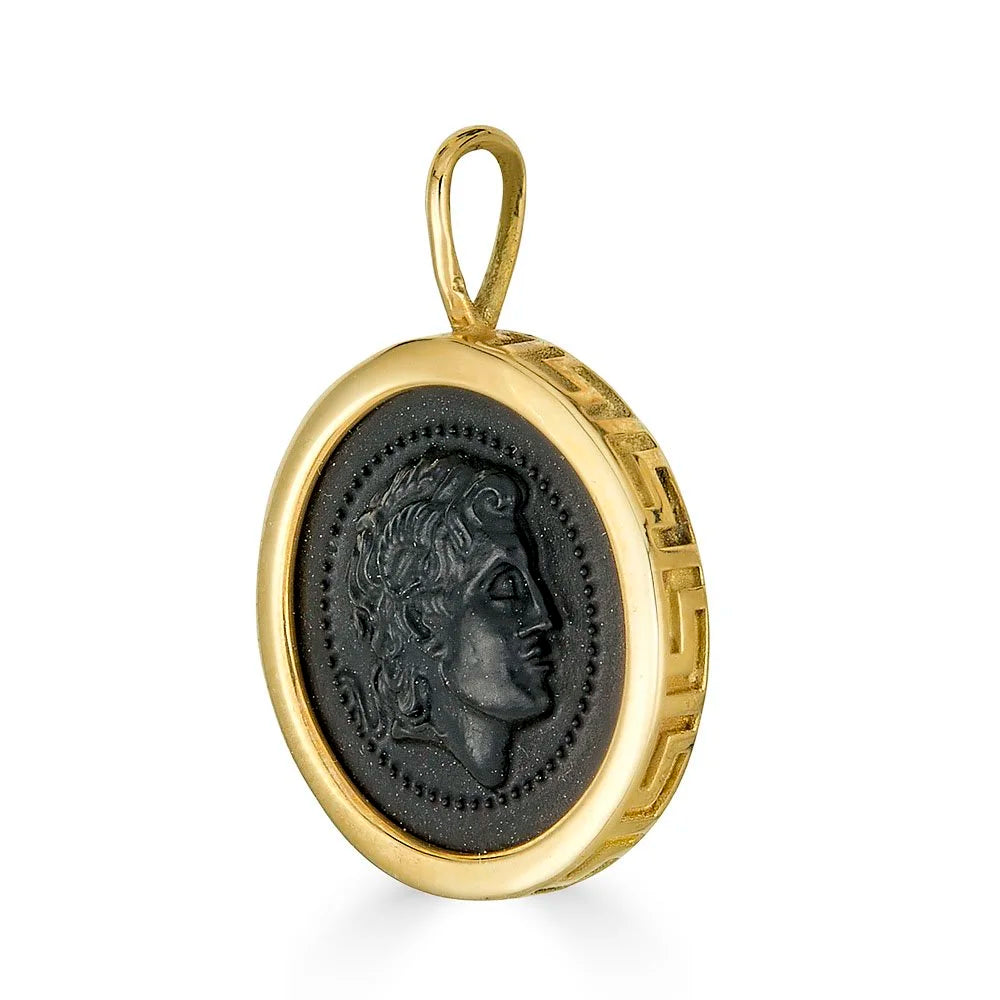 Meandros Alexander Coin Charm