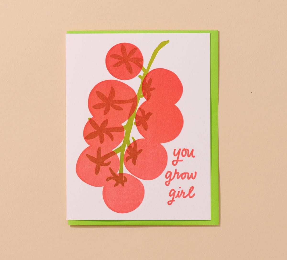 "You Grow Girl" Letterpress Card
