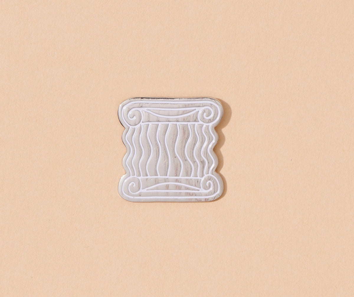 Greek Column Enamel Pin