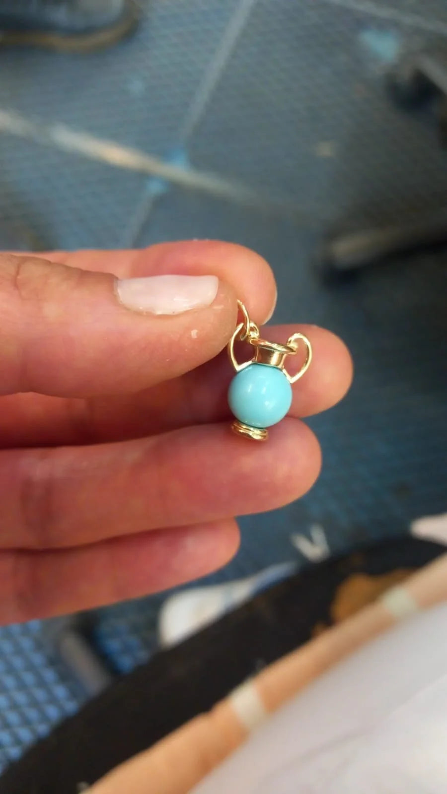 Amphora Charm - Teal