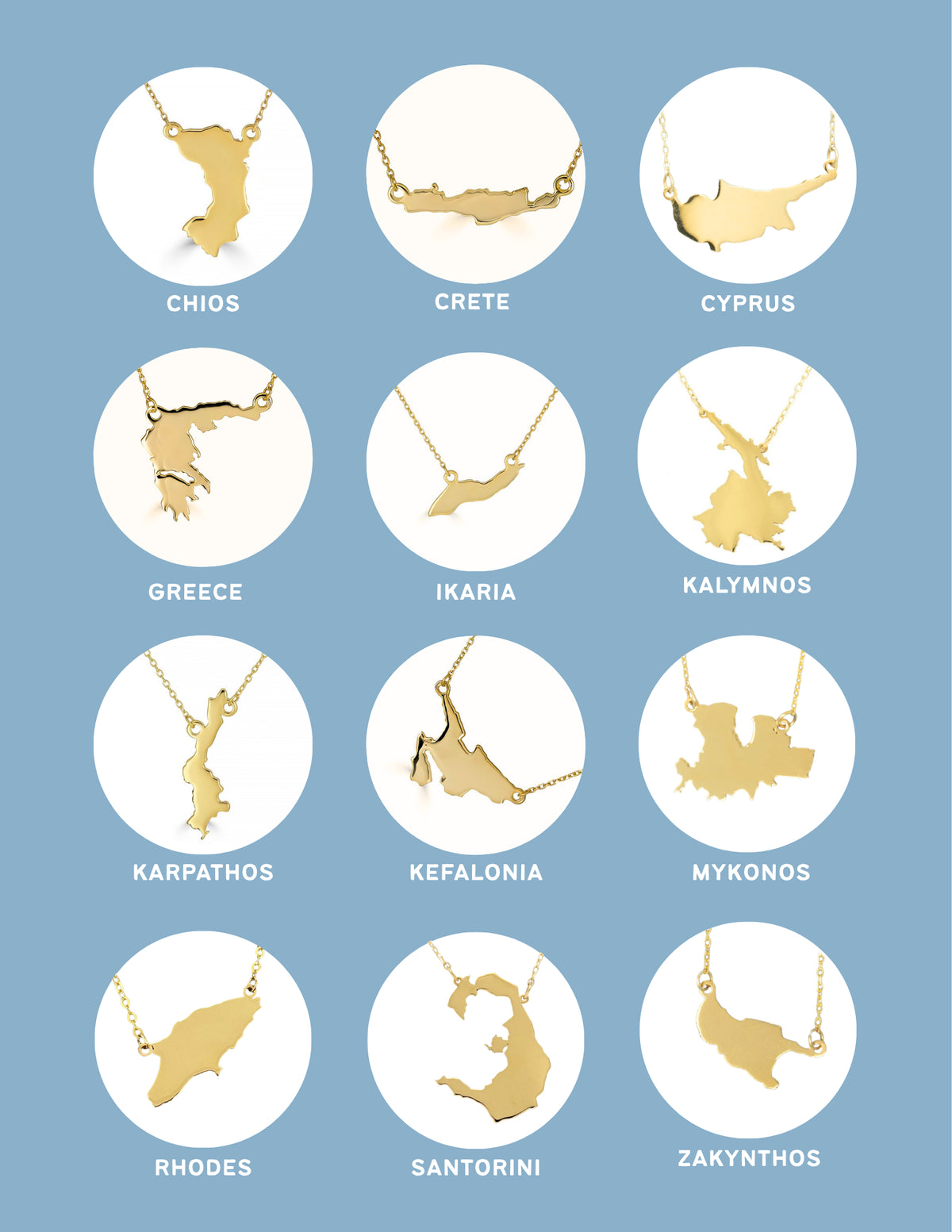 Map Necklace
