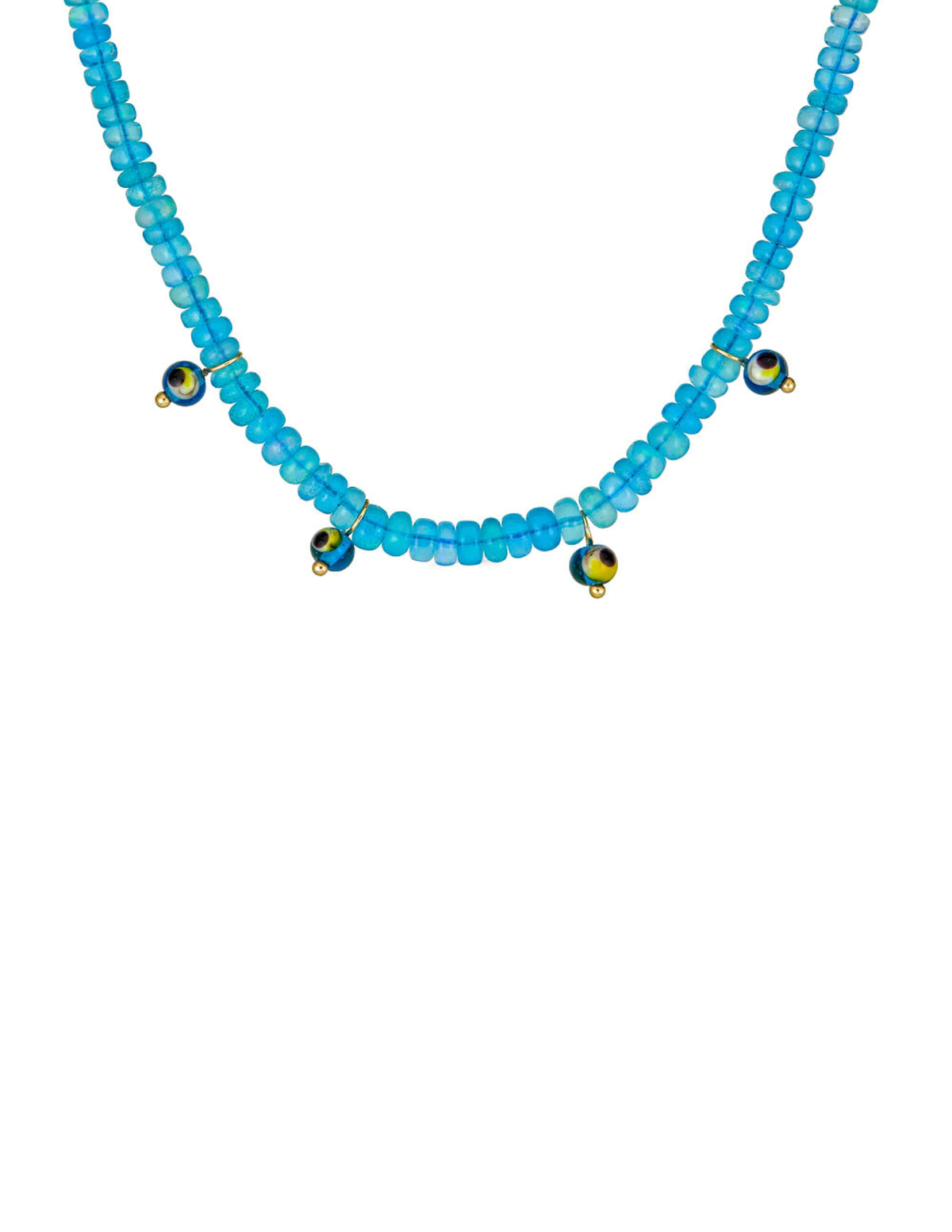 Iris Necklace - Blue Opal