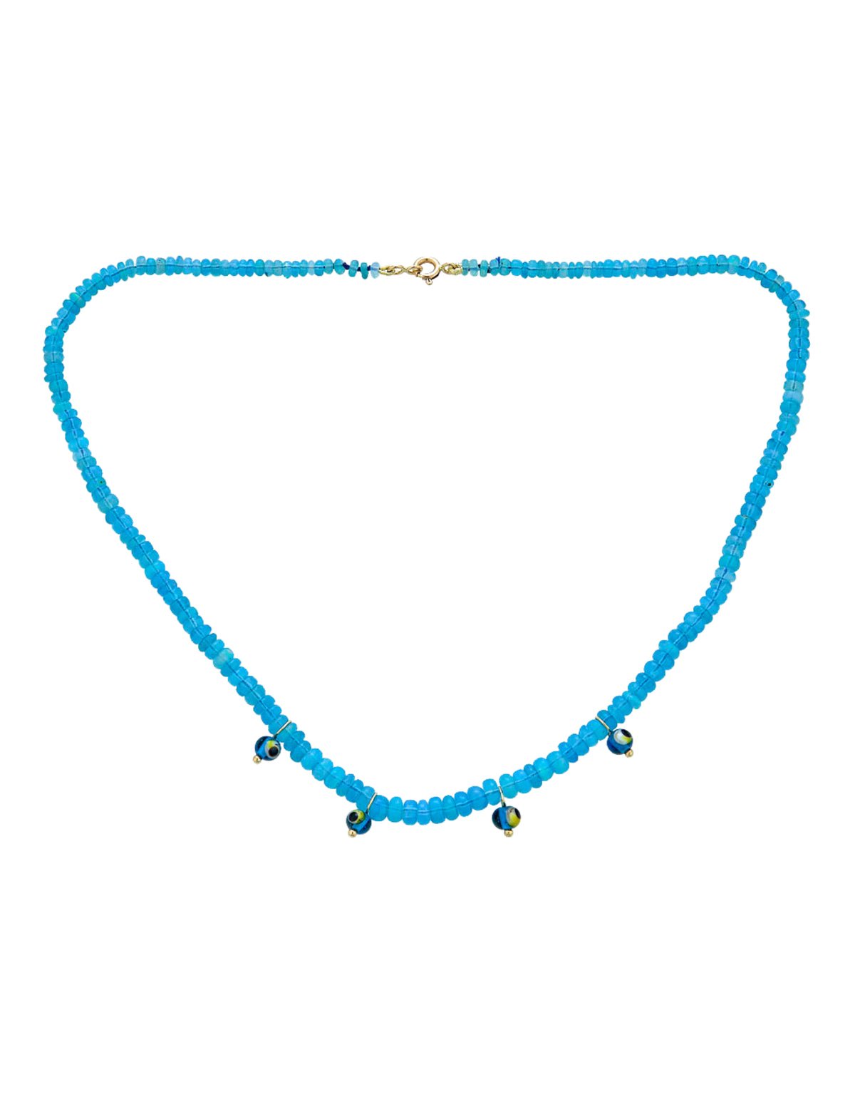 Iris Necklace - Blue Opal