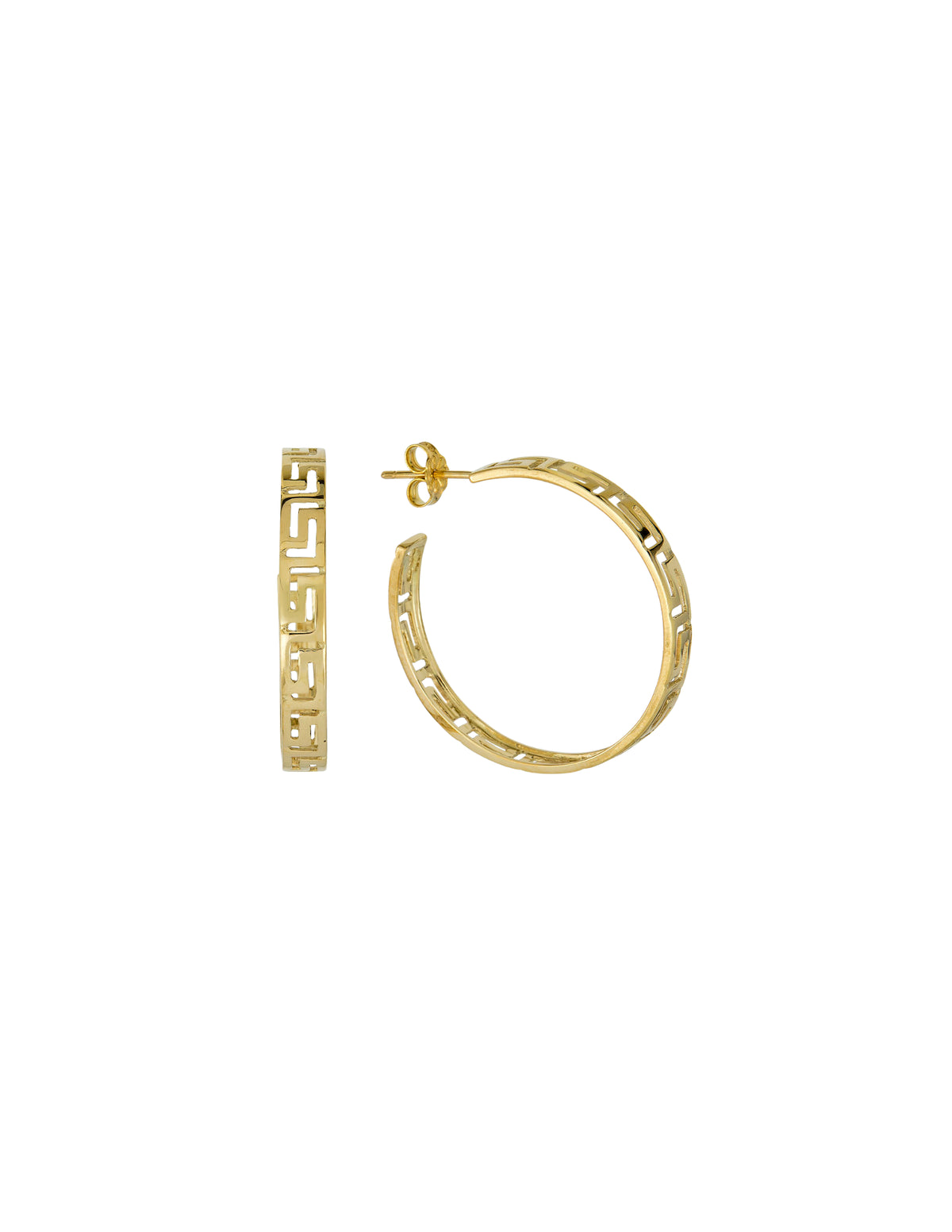 Meandros Large Hoop Earrings