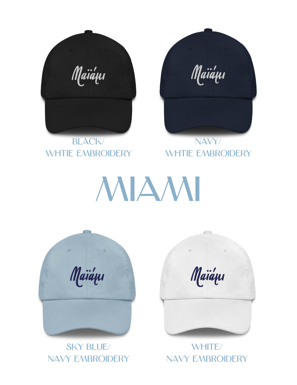 US Cities Embroidered Hat