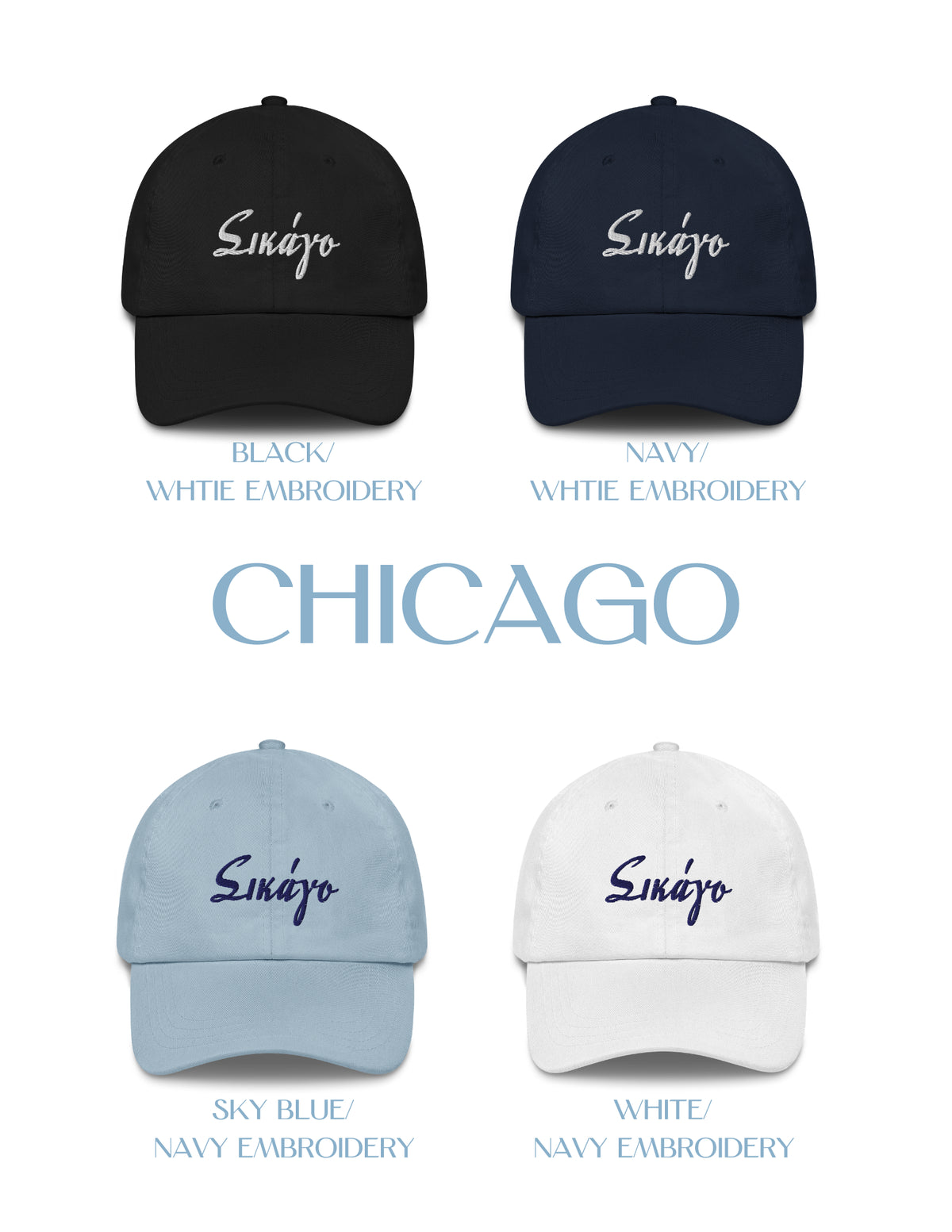 US Cities Embroidered Hat