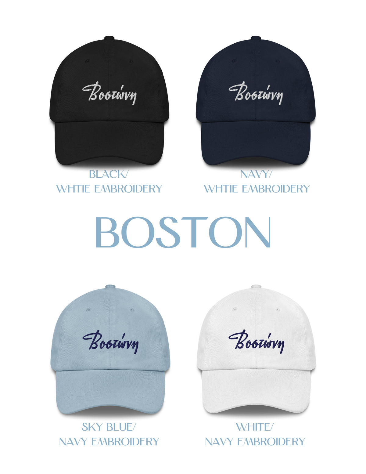 US Cities Embroidered Hat