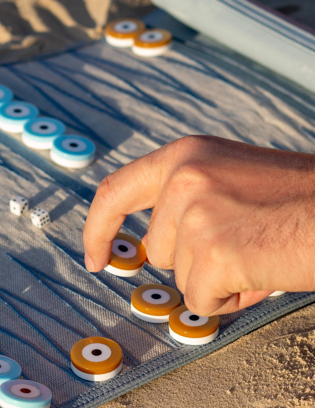 Hellenic Aesthetic Travel Backgammon Board