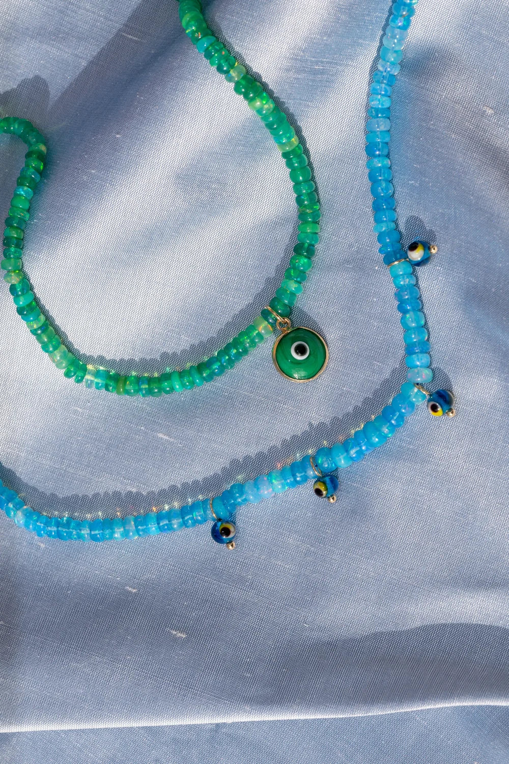 Iris Necklace - Blue Opal