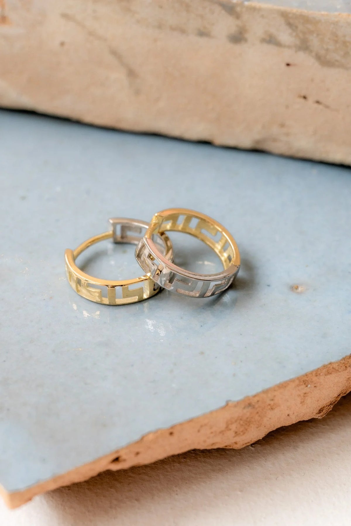 Meandros Mini Hoop Earrings