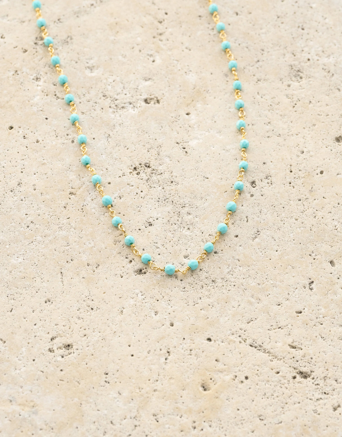 Dione Beaded Necklace - Turquoise
