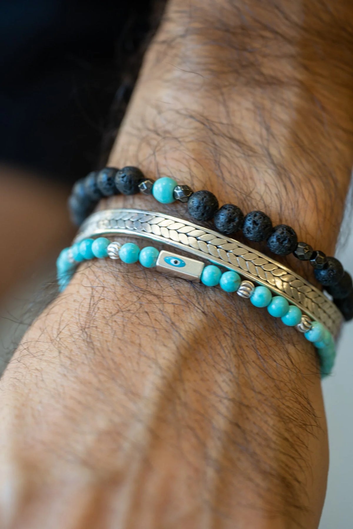 Turquoise Evil Eye Bracelet
