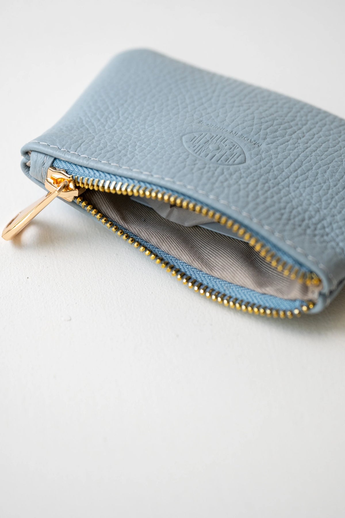 Small Leather Zipper Pouch