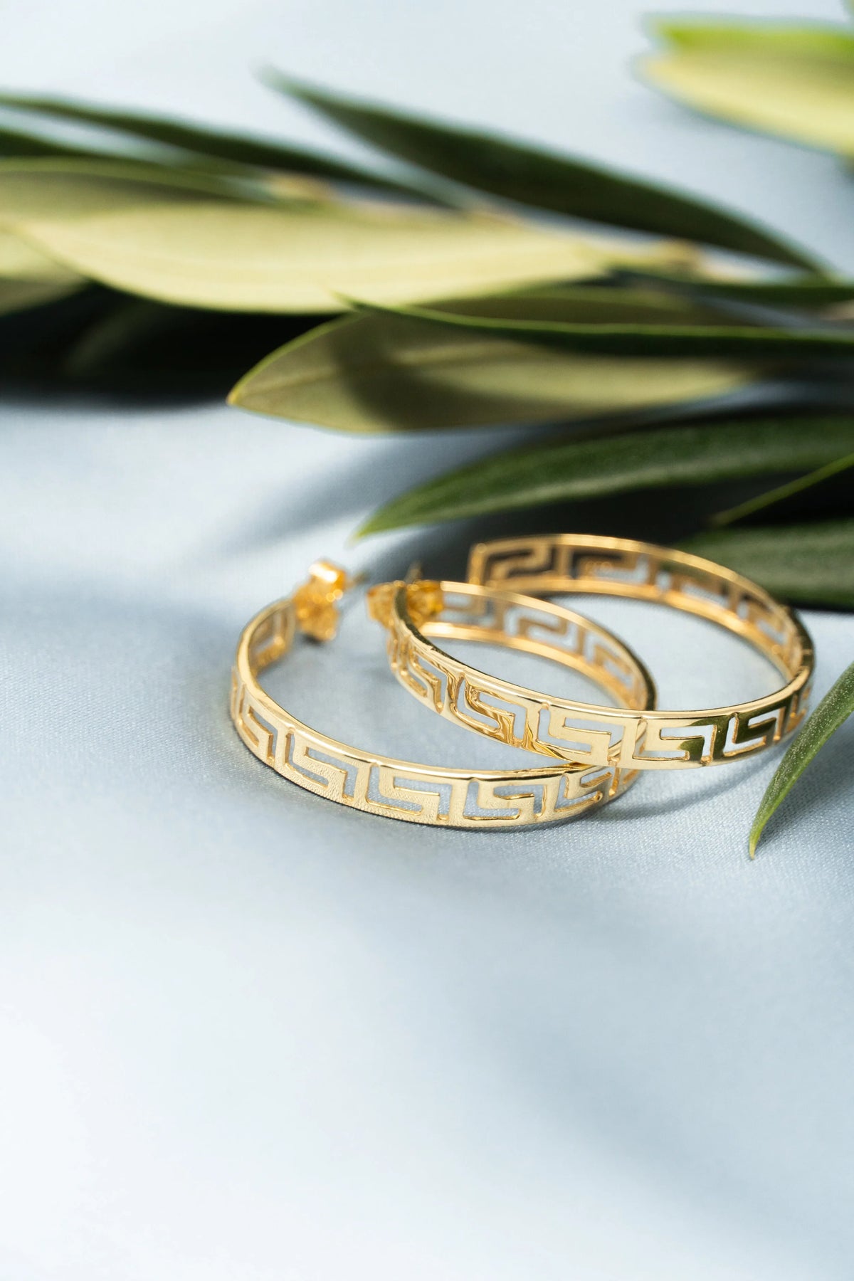 Meandros Large Hoop Earrings