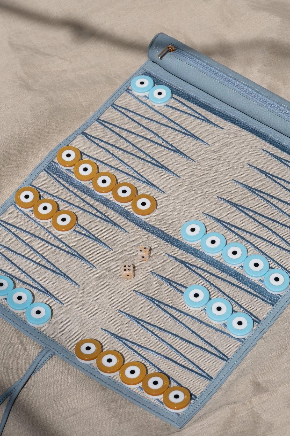 Hellenic Aesthetic Travel Backgammon Board