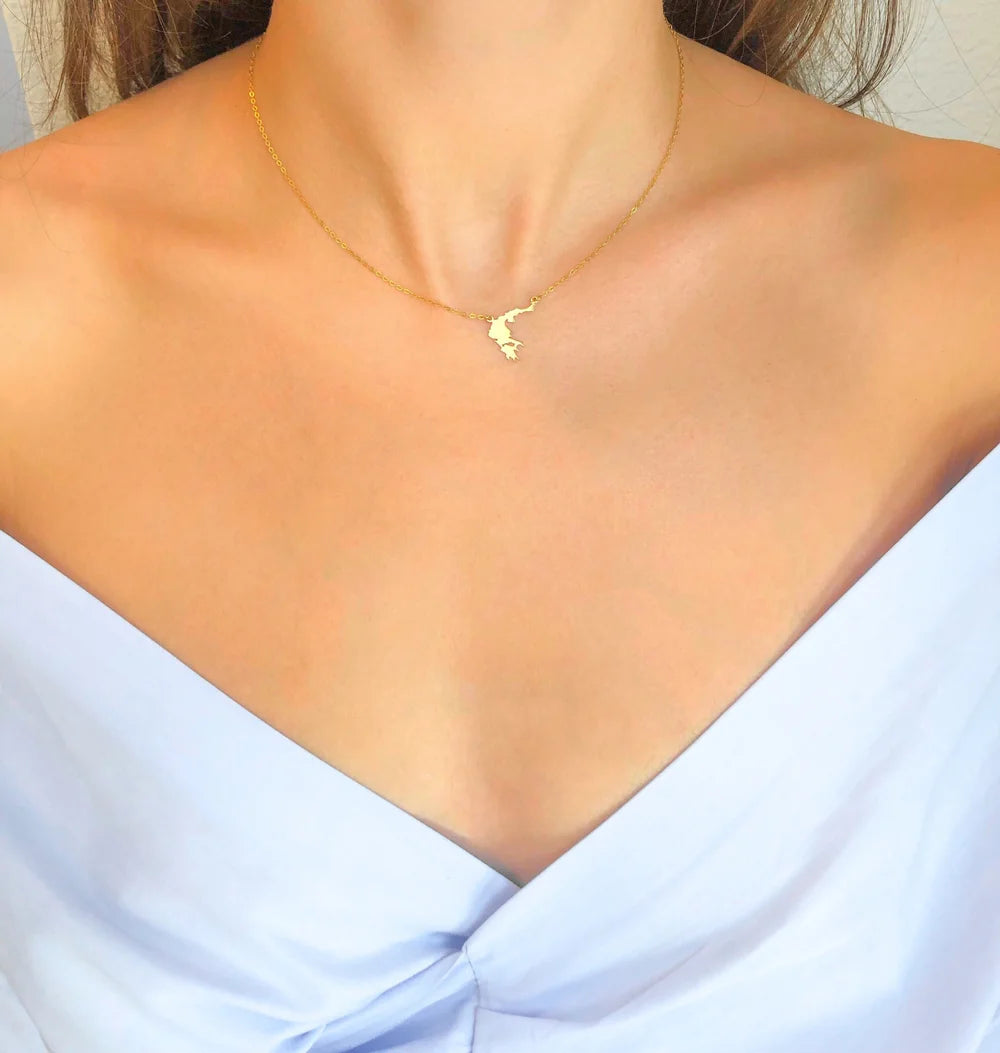 Map Necklace