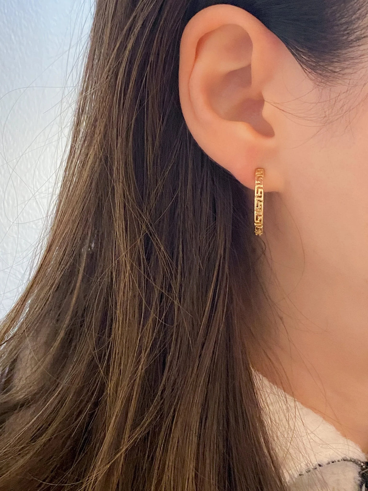 Meandros Skinny Hoops