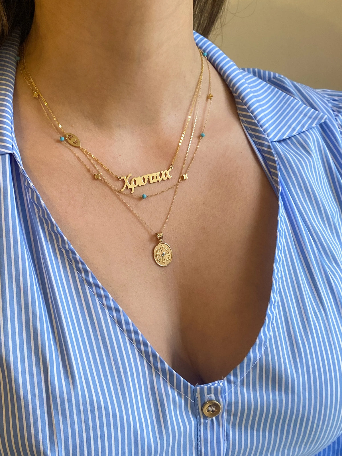 Anthos Necklace - Turquoise