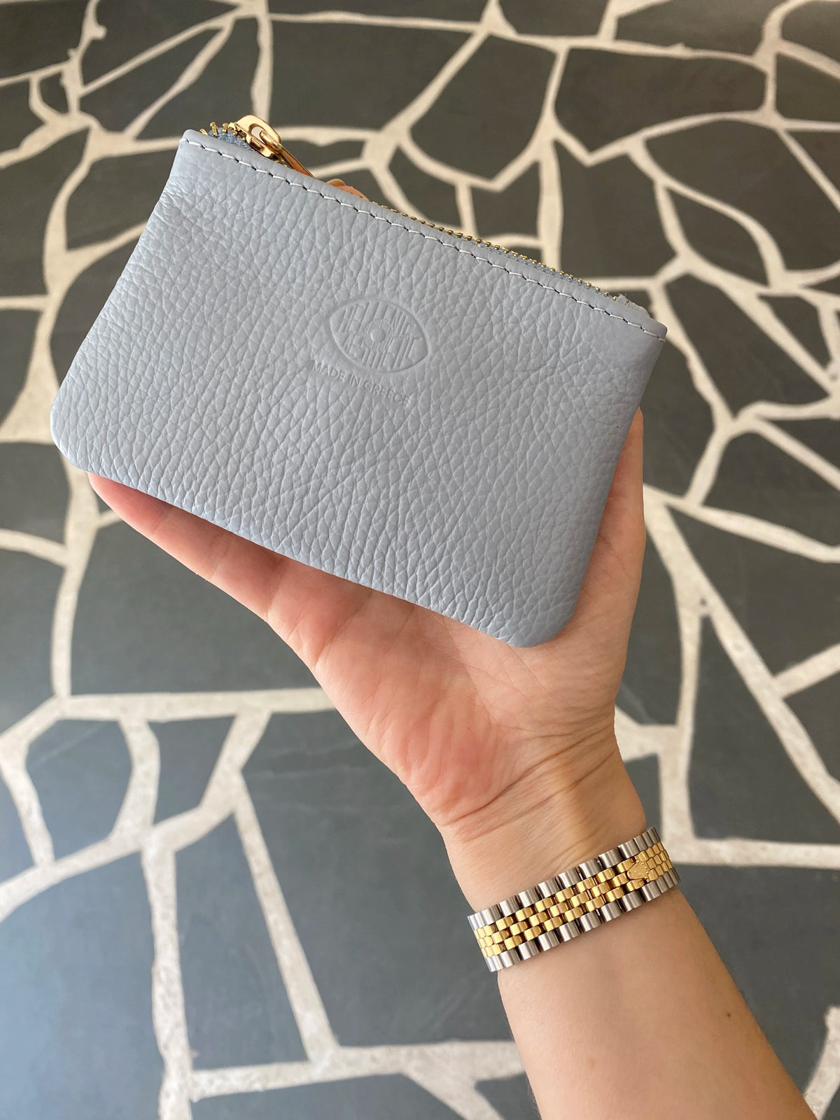 Small Leather Zipper Pouch