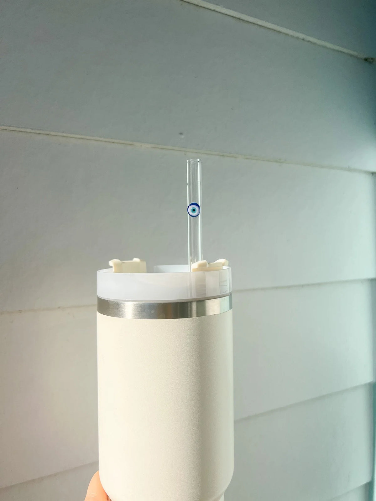 Evil Eye Glass Straw