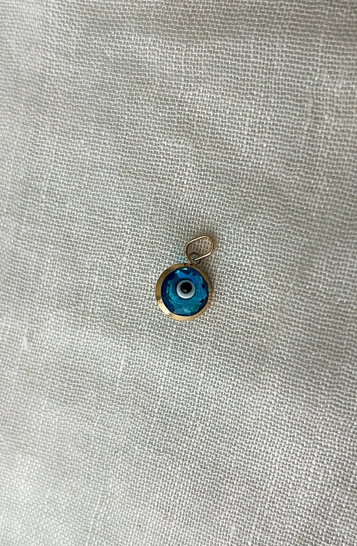 Turquoise Crystal Eye Charm