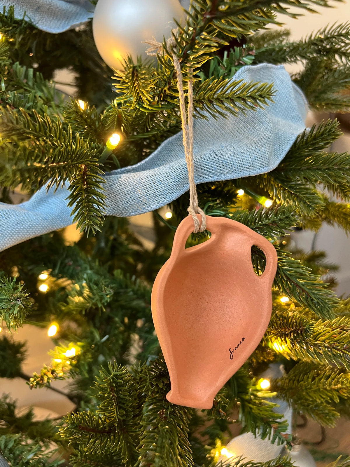 Ceramic Amphora Ornament