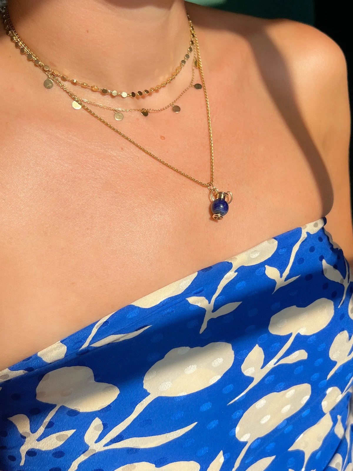 Amphora Charm - Lapis
