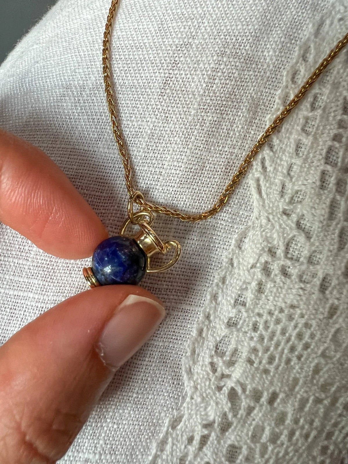 Amphora Charm - Lapis