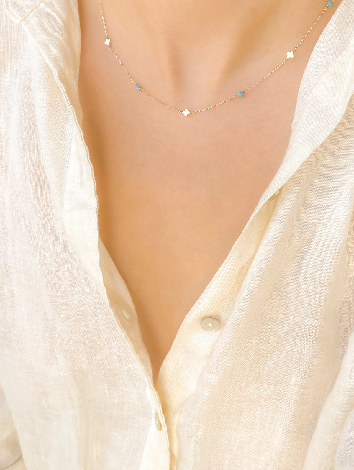 Anthos Necklace - Turquoise