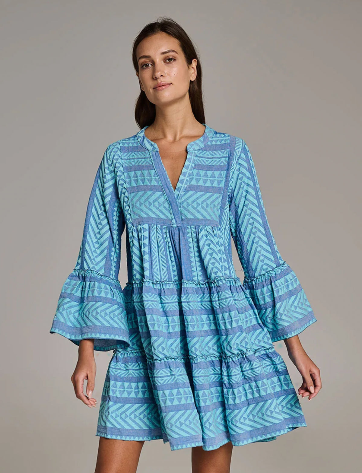Short Ella Dress - Blues