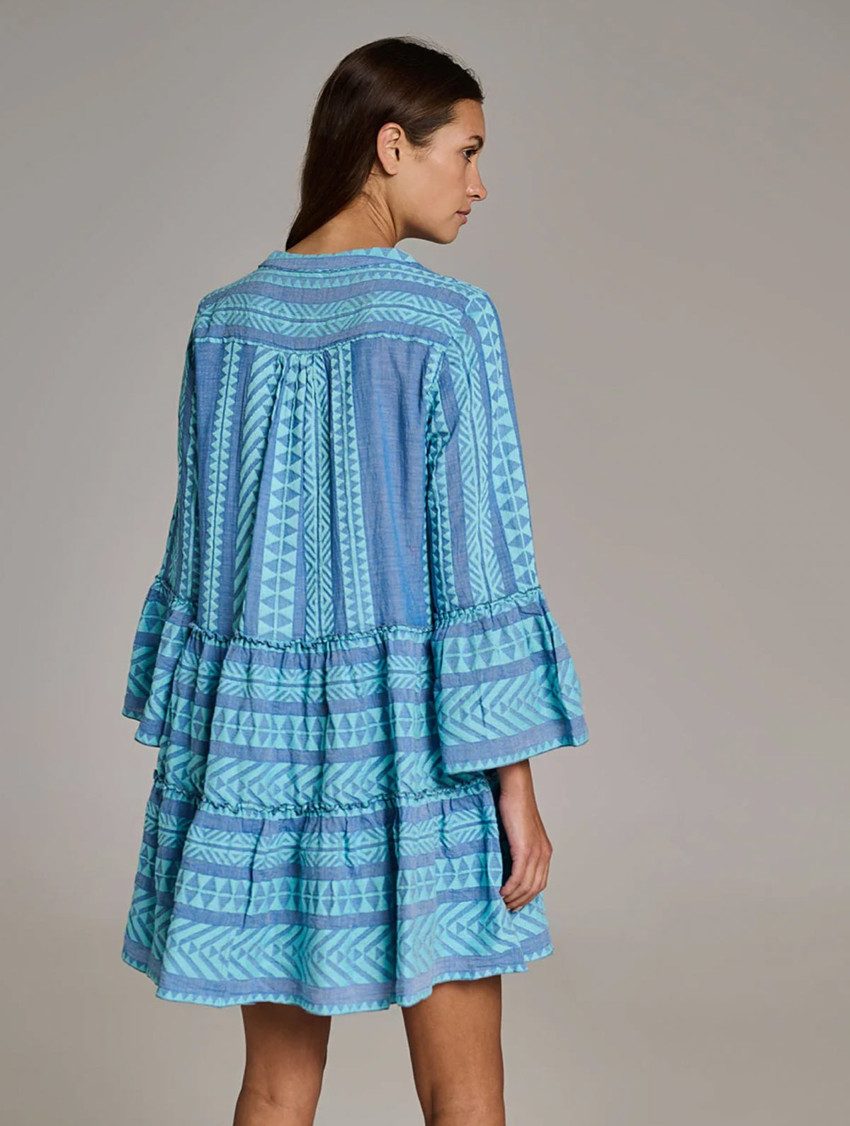 Short Ella Dress - Blues
