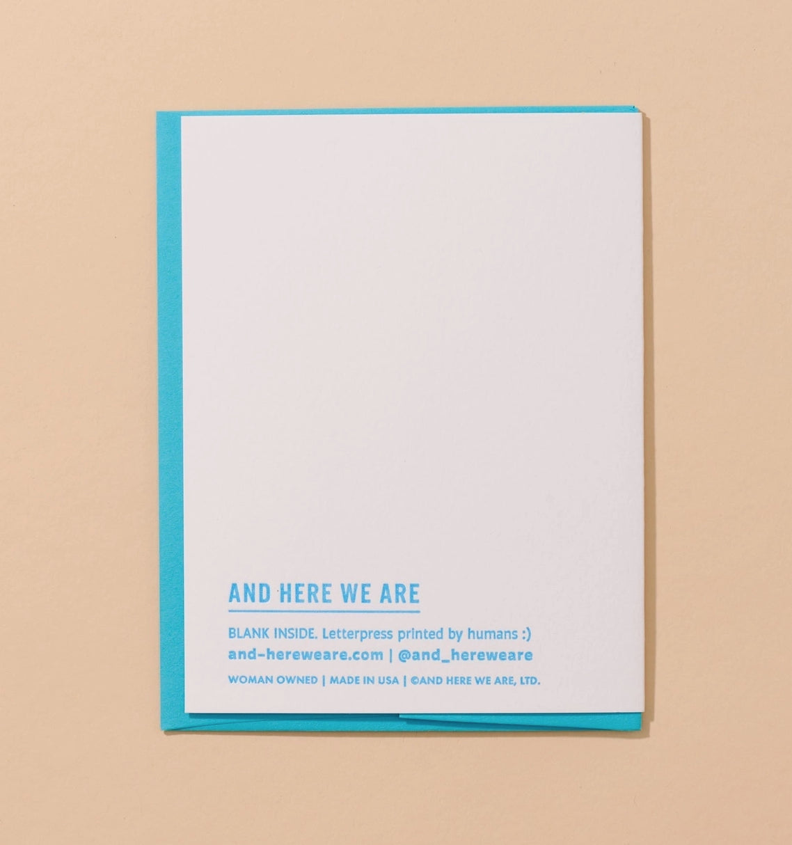 Piece of Work of Art Letterpress Mother's Day Card