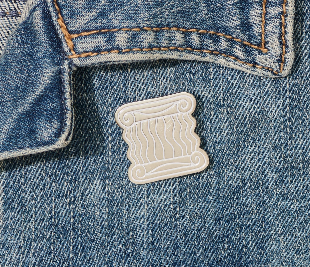 Greek Column Enamel Pin