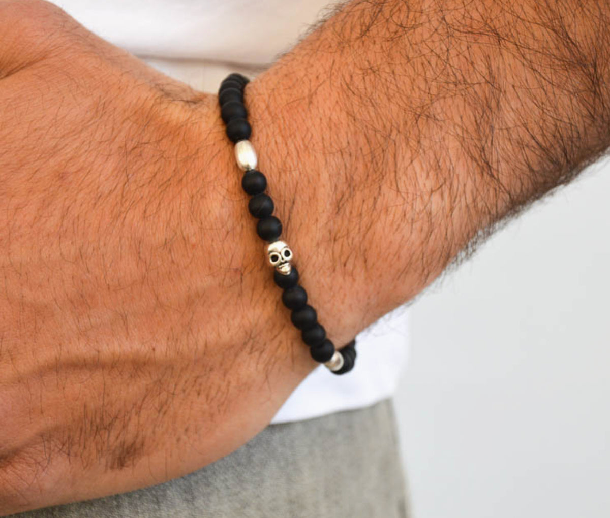 Skull Beaded Bracelet