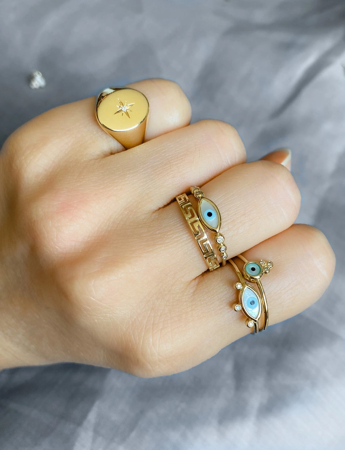 Meandros Skinny Ring