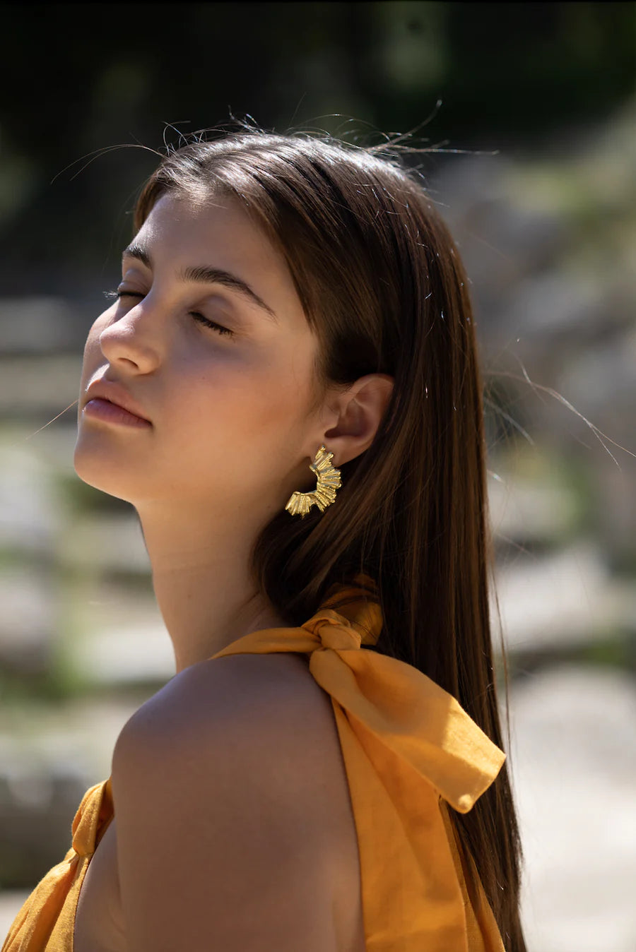The Crescent Sun Earrings