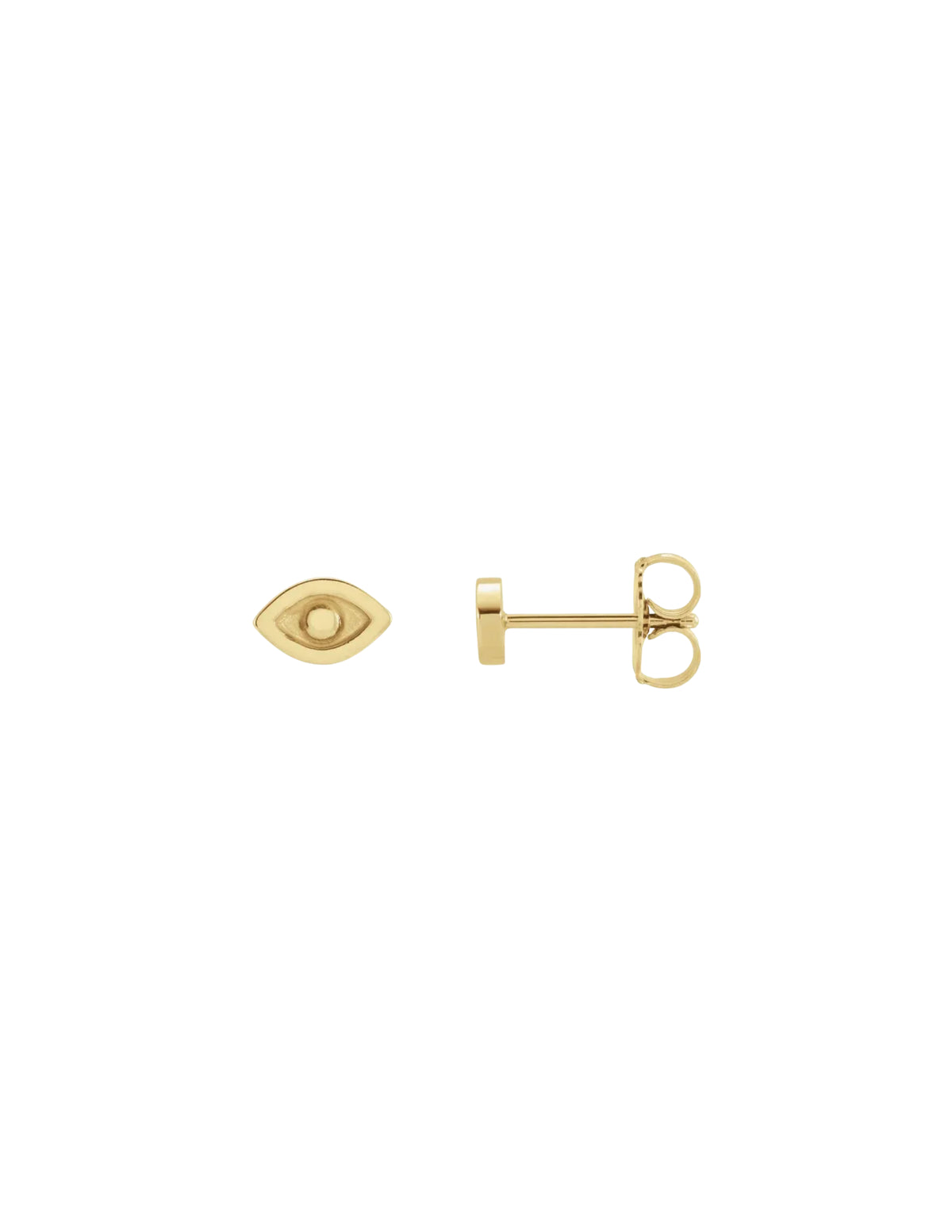 Gold Evil Eye Studs