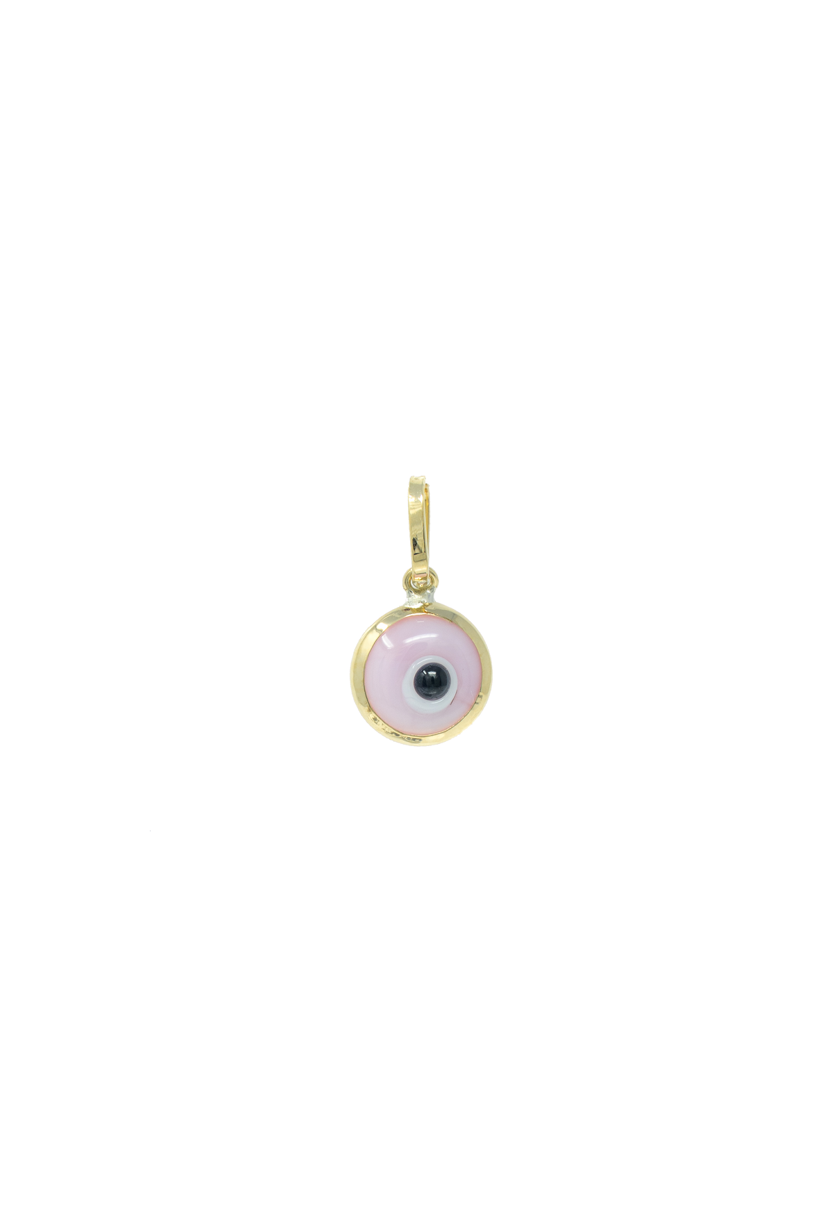 Mini Pink Evil Eye Charm